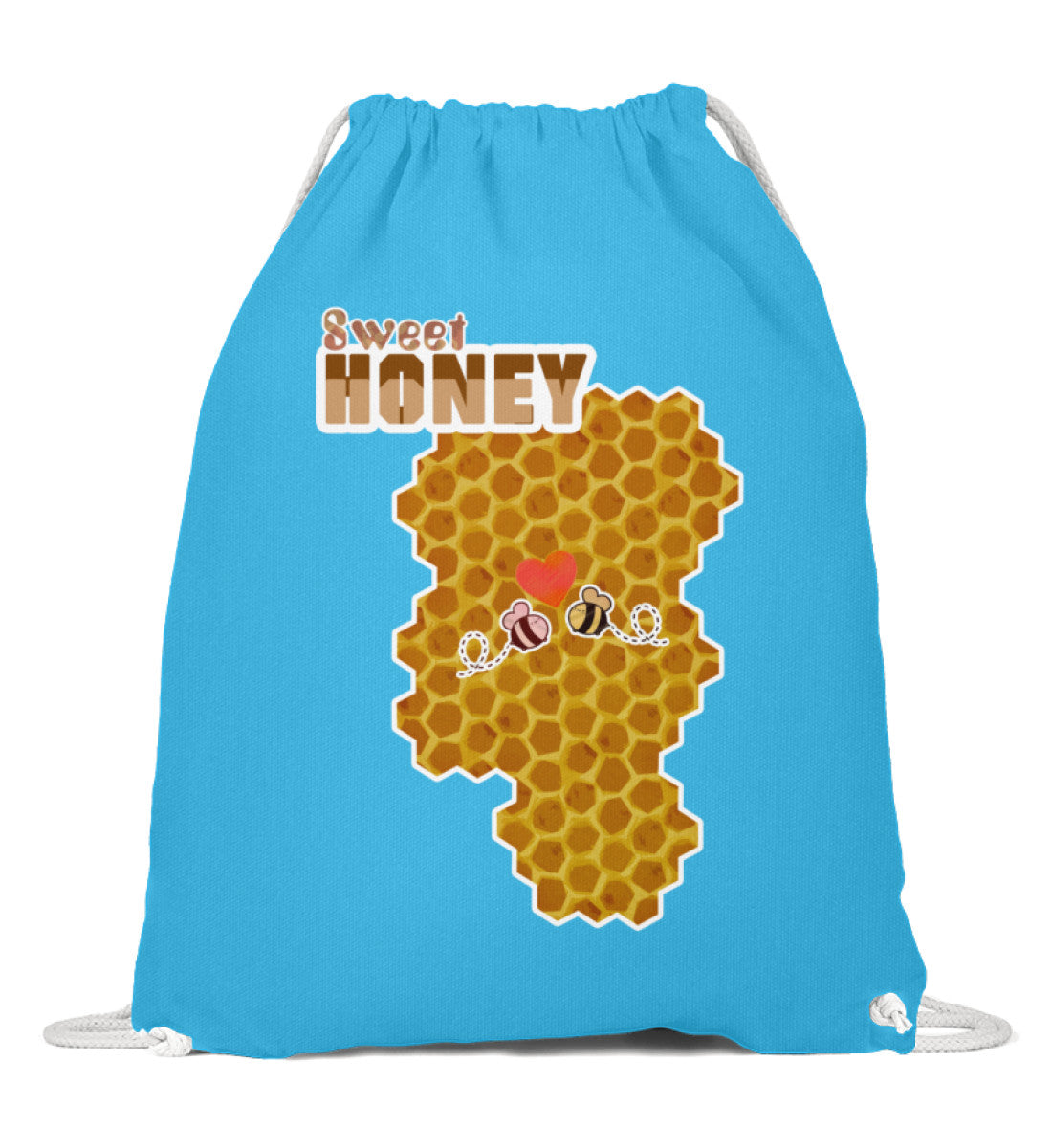 Premium Sportbeutel | "Sweet Honey - combs " - Süßer Honig Pixdesign Onlineshop