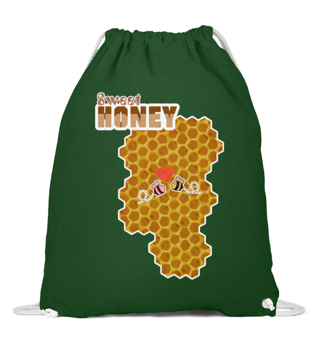 Premium Sportbeutel | "Sweet Honey - combs " - Süßer Honig Pixdesign Onlineshop
