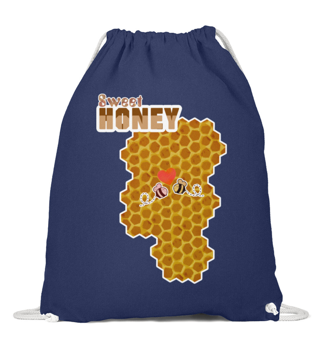 Premium Sportbeutel | "Sweet Honey - combs " - Süßer Honig Pixdesign Onlineshop